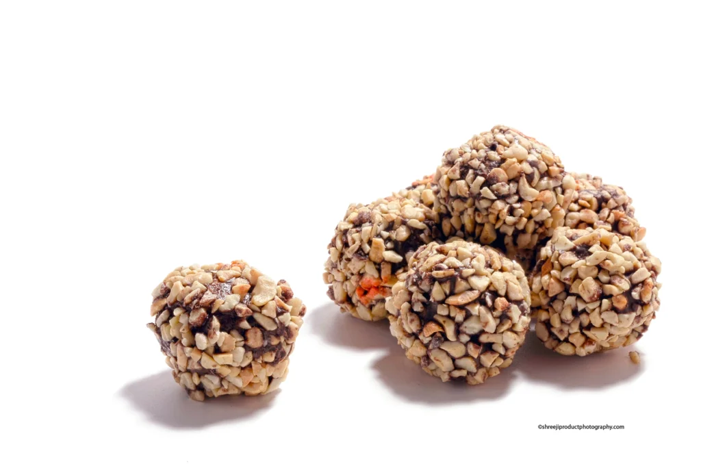 Chocolate Kaju - Cashew Laddu – product photography by Shreeji, Nagpur