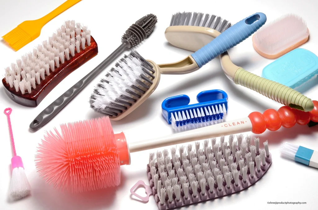Cleaning Brushes – product photography by Shreeji, Nagpur