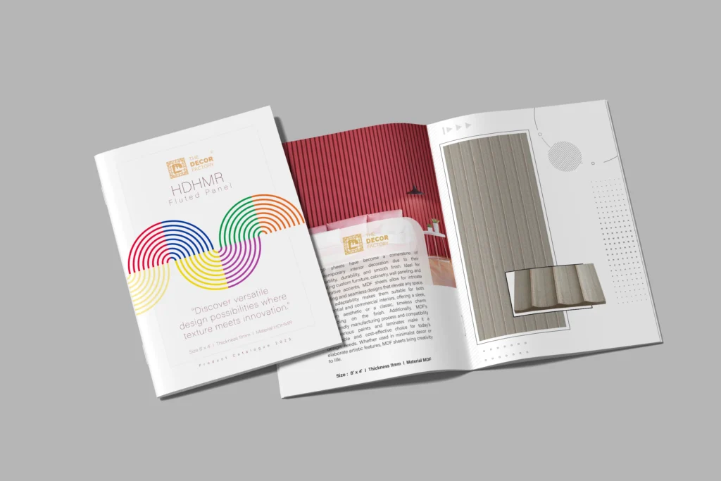 MDF Fluted Catalogue Design