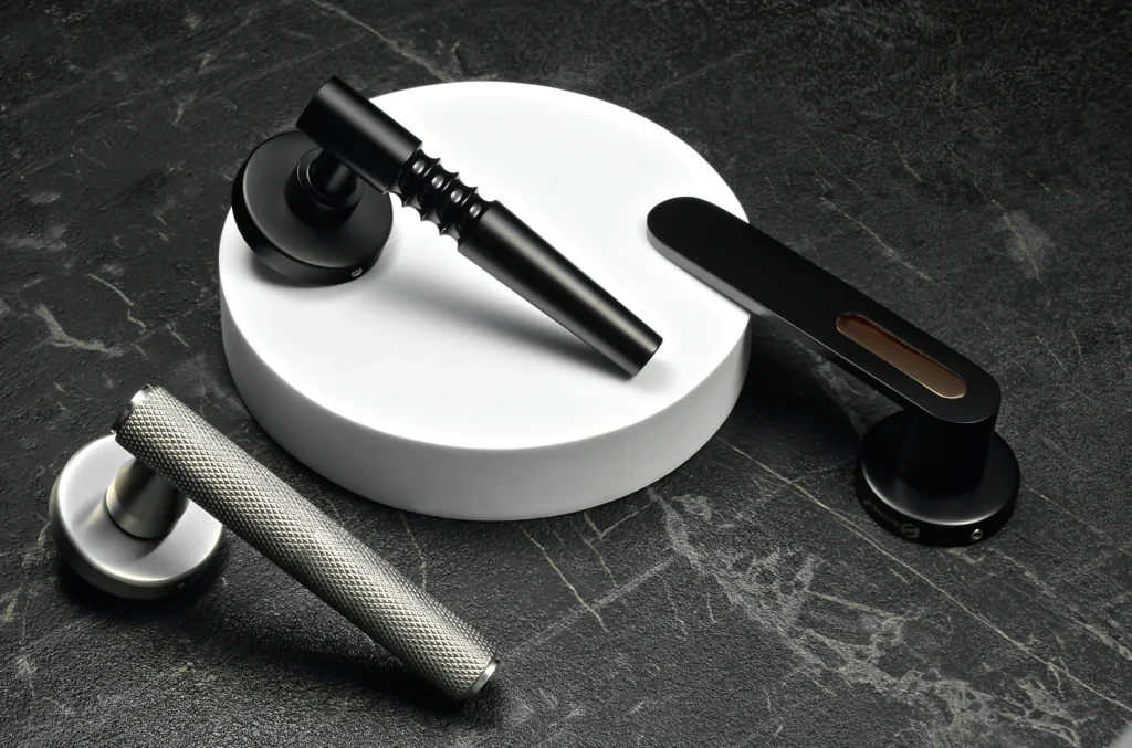 Mortise Handles on dark background – product photography by Shreeji, Nagpur