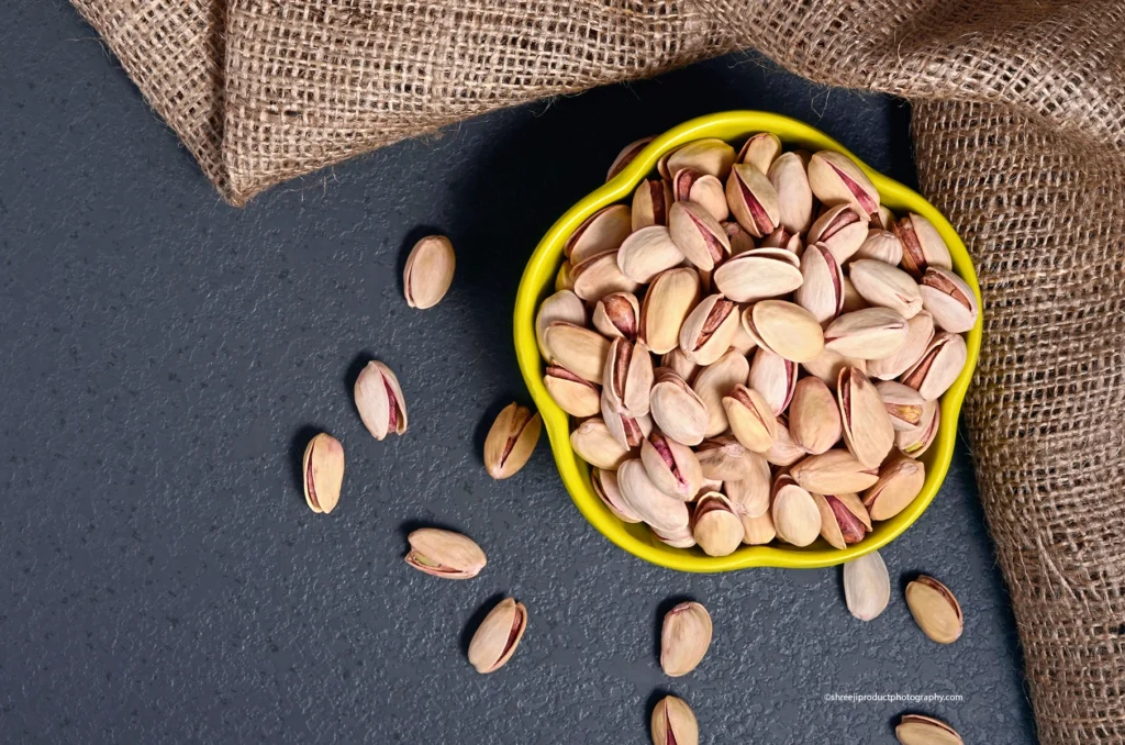 Pistachio in a bowl – product photography by Shreeji, Nagpur