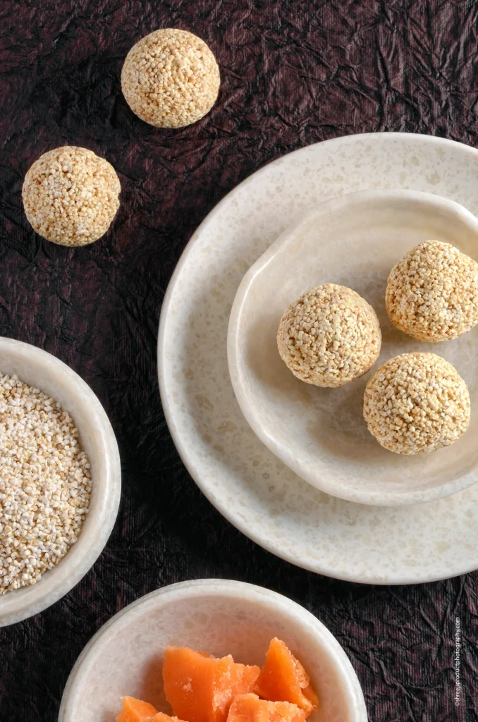 Rajgira Laddo – product photography by Shreeji, Nagpur